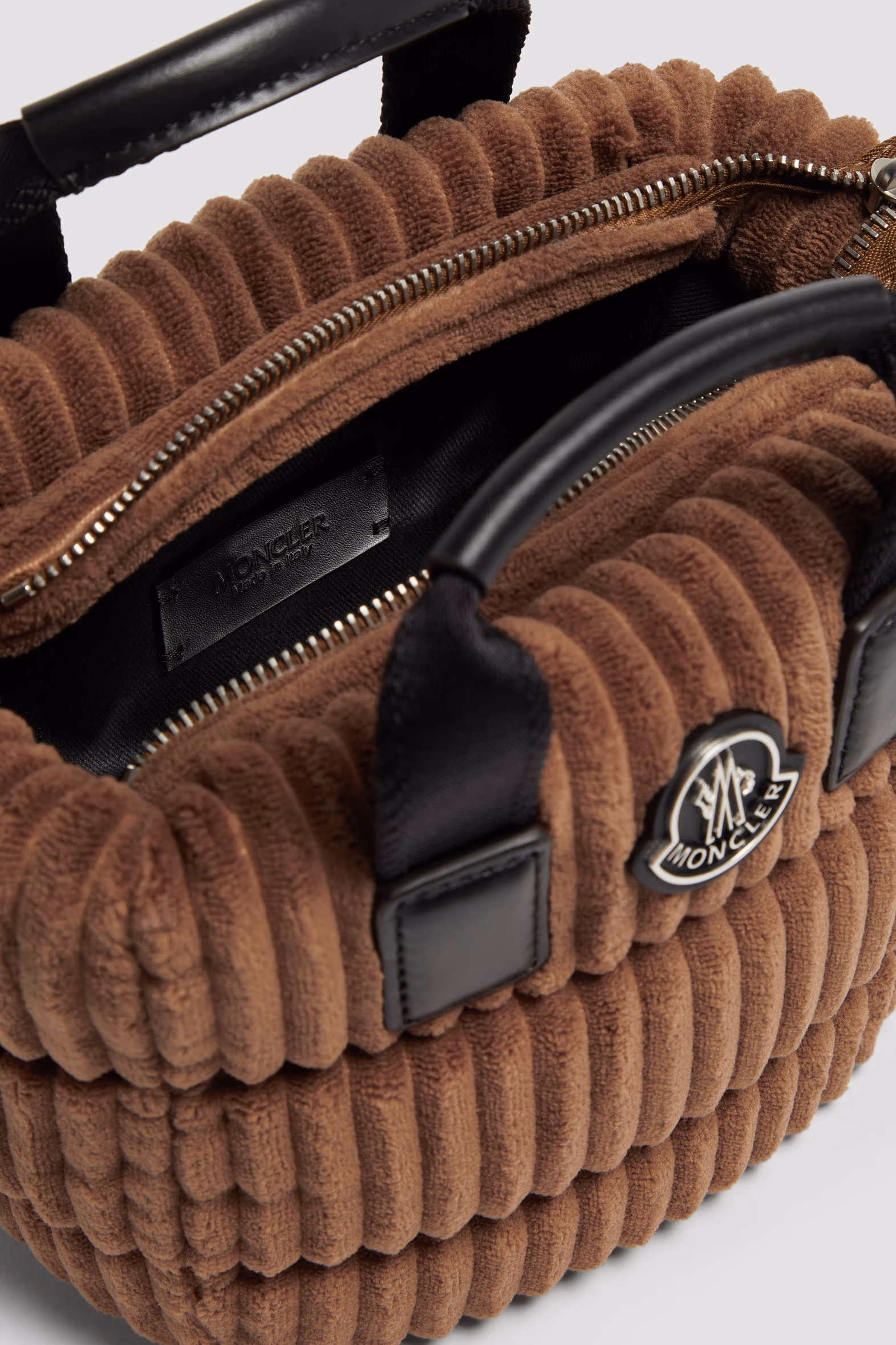 Caradoc Corduroy Mini Tote Bag Women Brown Moncler 5